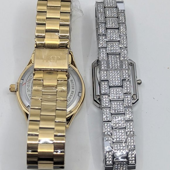 #603 JBW Diamond Gold Dial & JBW Arc Diamond Silver-tone Dial Ladies Watch